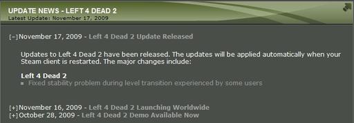 Left 4 Dead 2 - Left 4 Dead 2 Update Released