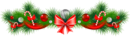 Transparent_christmas_pine_garland_with_red_bow_png_clipart